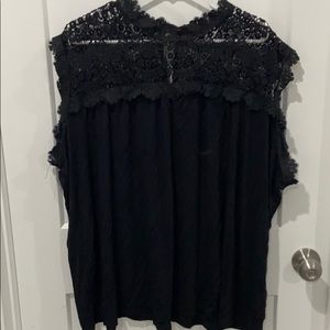 Black lace shirt